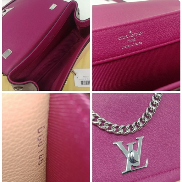 🎉HP🎉Louis Vuitton Lockme BB II AUTHENTIC Venus Purple Silver Hardware Rare! - Picture 7 of 15